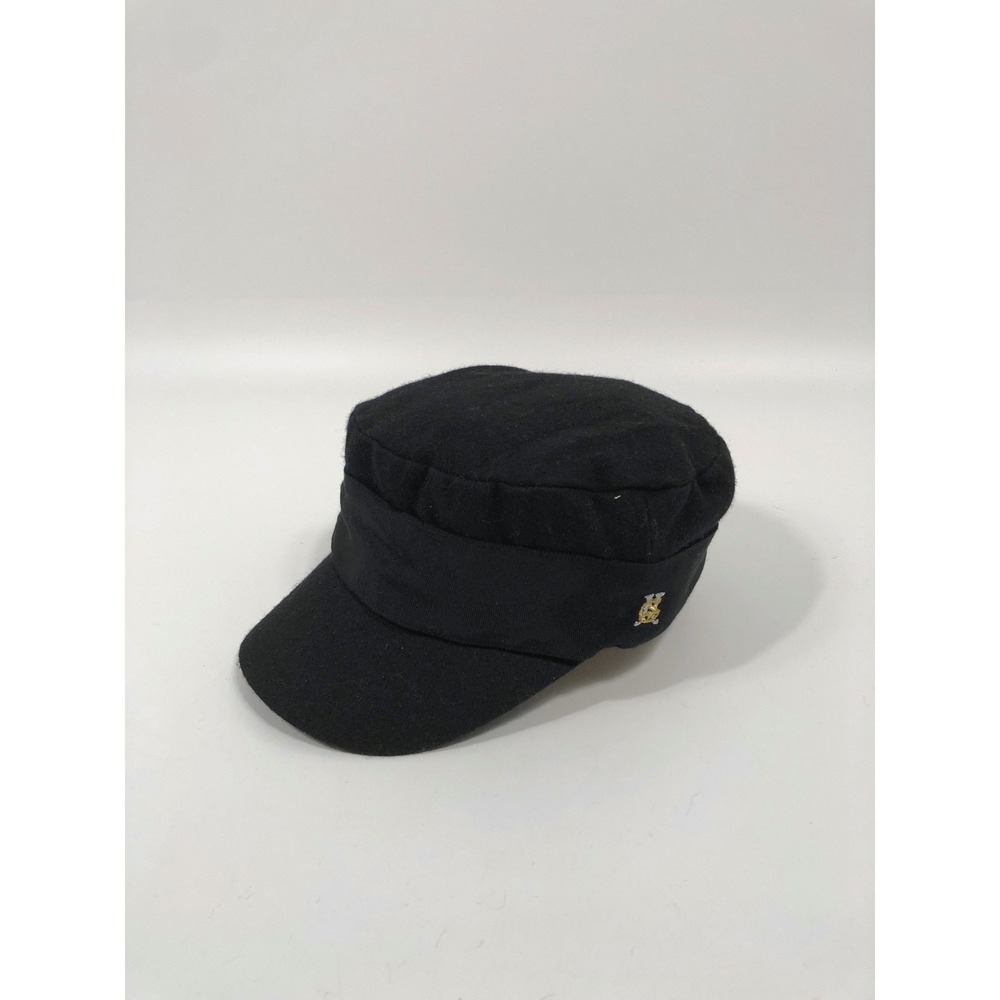 VTG Y2K Juicy Couture Newsboy Baker Boy Hat Women ONE SIZE Black Bratz Retro